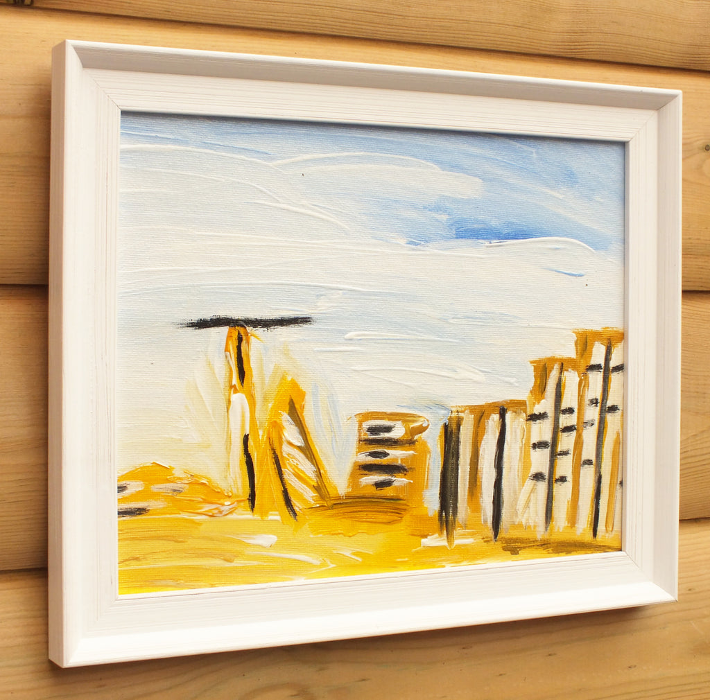 Original Organic Abstract Painting - Grand Mirage, Framed, Fraser Lucas