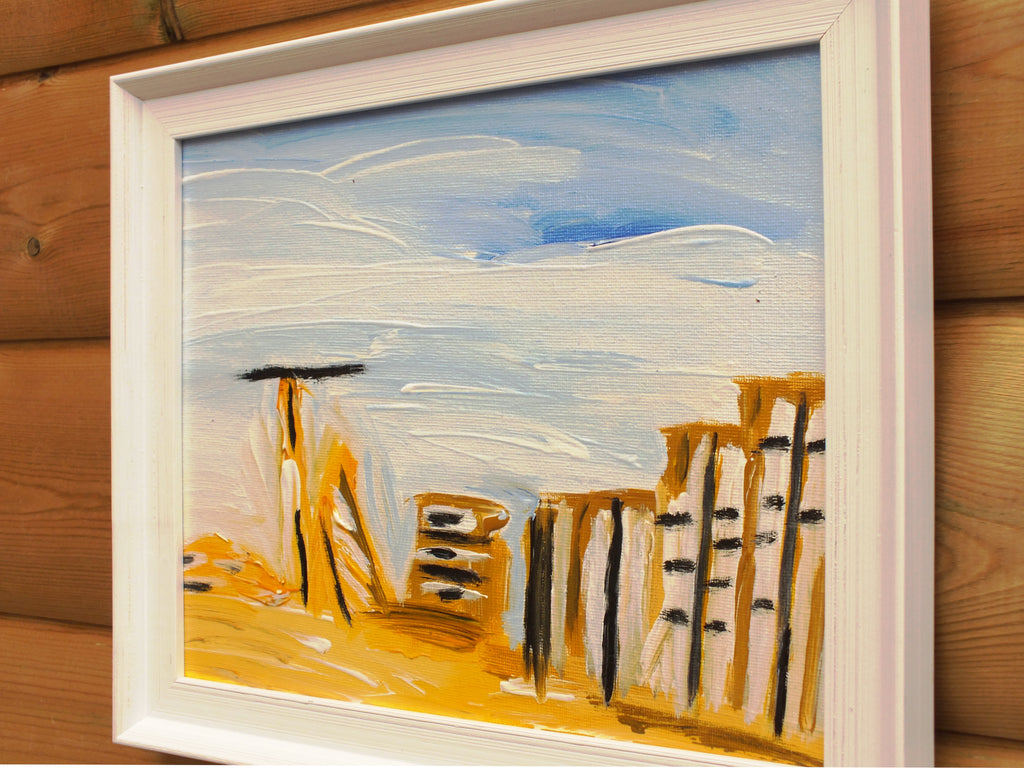Original Organic Abstract Painting - Grand Mirage, Framed, Fraser Lucas