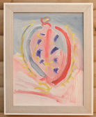 Original Organic Abstract Painting - This Heart of Mine, Framed, Fraser Lucas