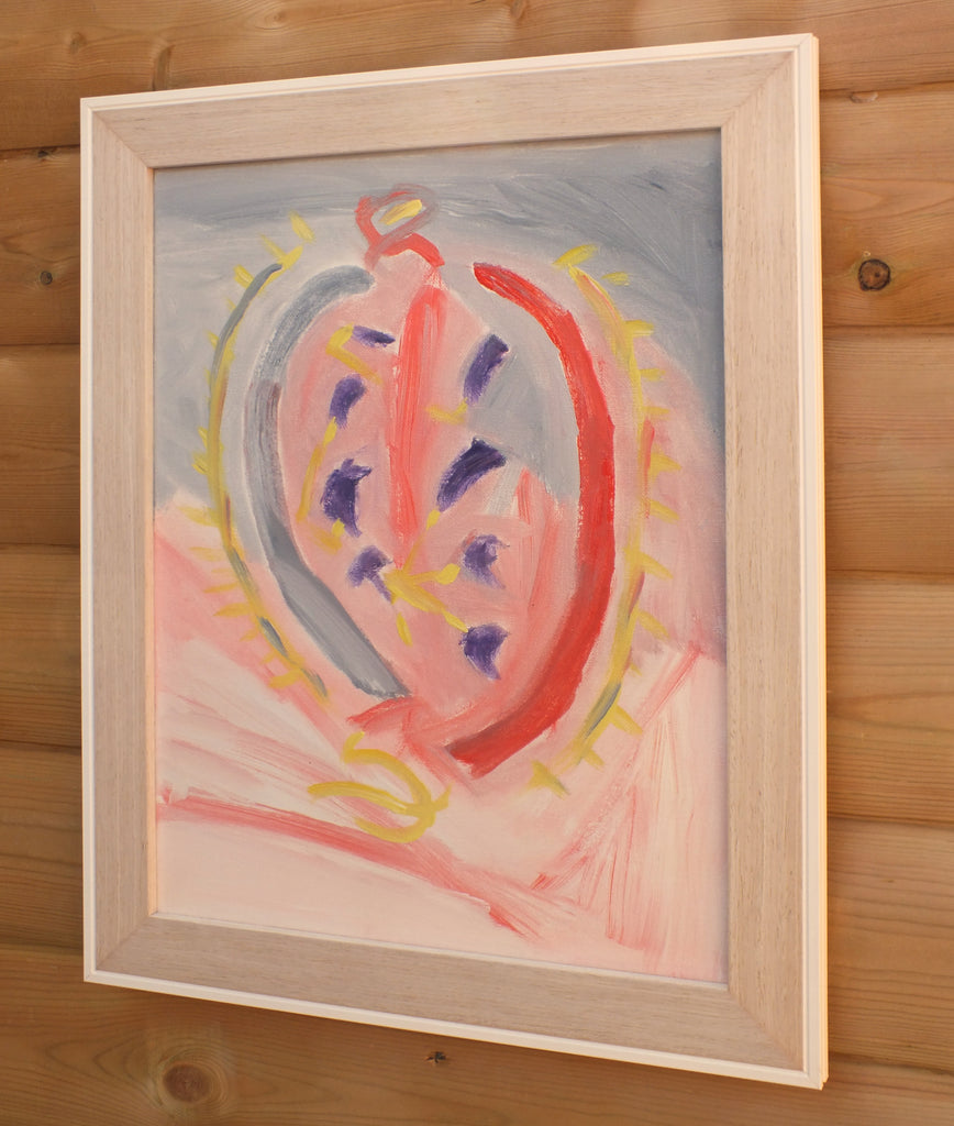 Original Organic Abstract Painting - This Heart of Mine, Framed, Fraser Lucas