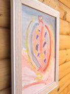 Original Organic Abstract Painting - This Heart of Mine, Framed, Fraser Lucas