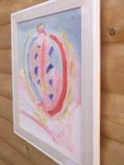 Original Organic Abstract Painting - This Heart of Mine, Framed, Fraser Lucas