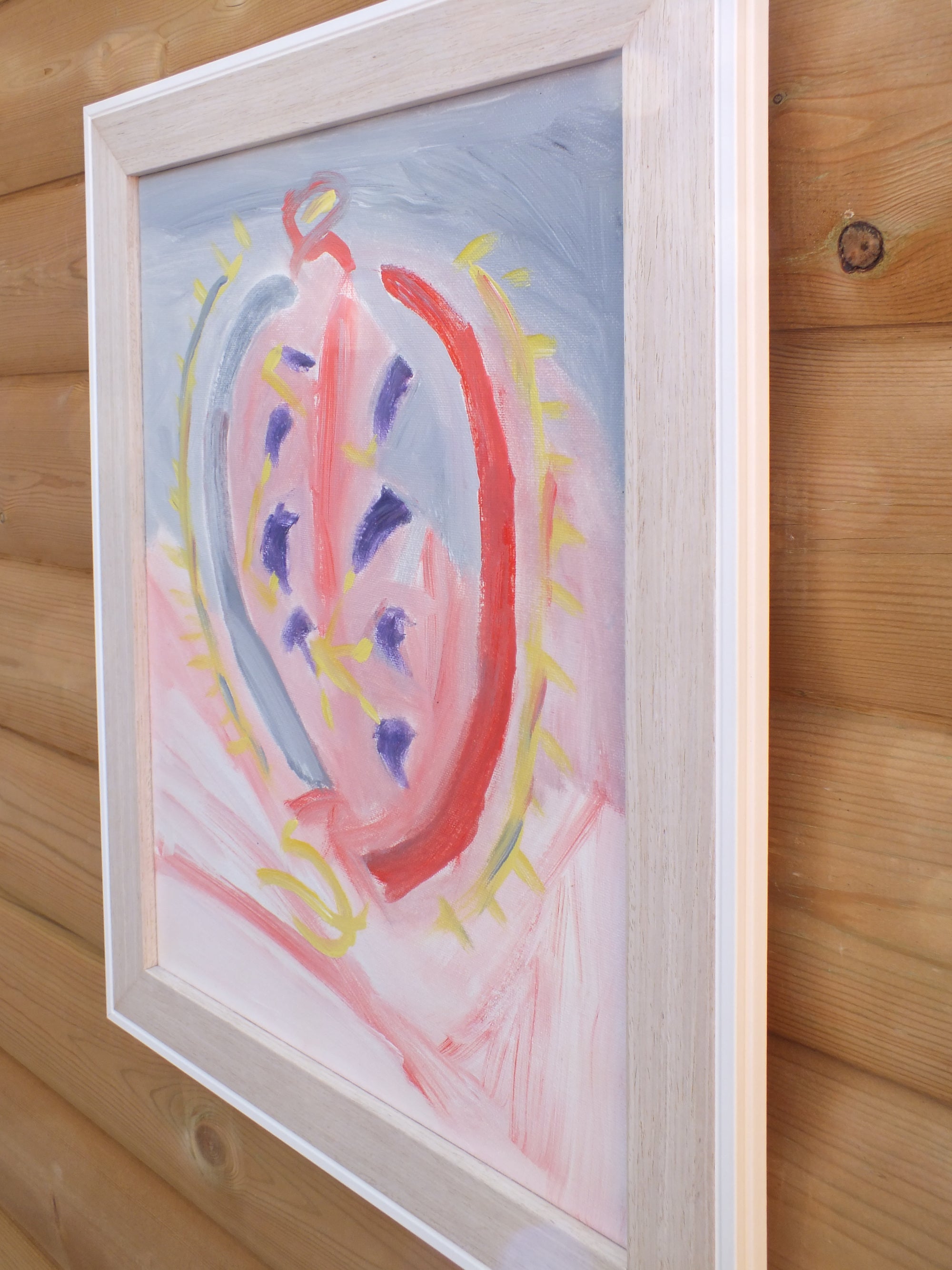 Original Organic Abstract Painting - This Heart of Mine, Framed, Fraser Lucas