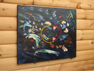 Abstract Organic Expressionist Painting, Within Those Depths, Signed Unframed