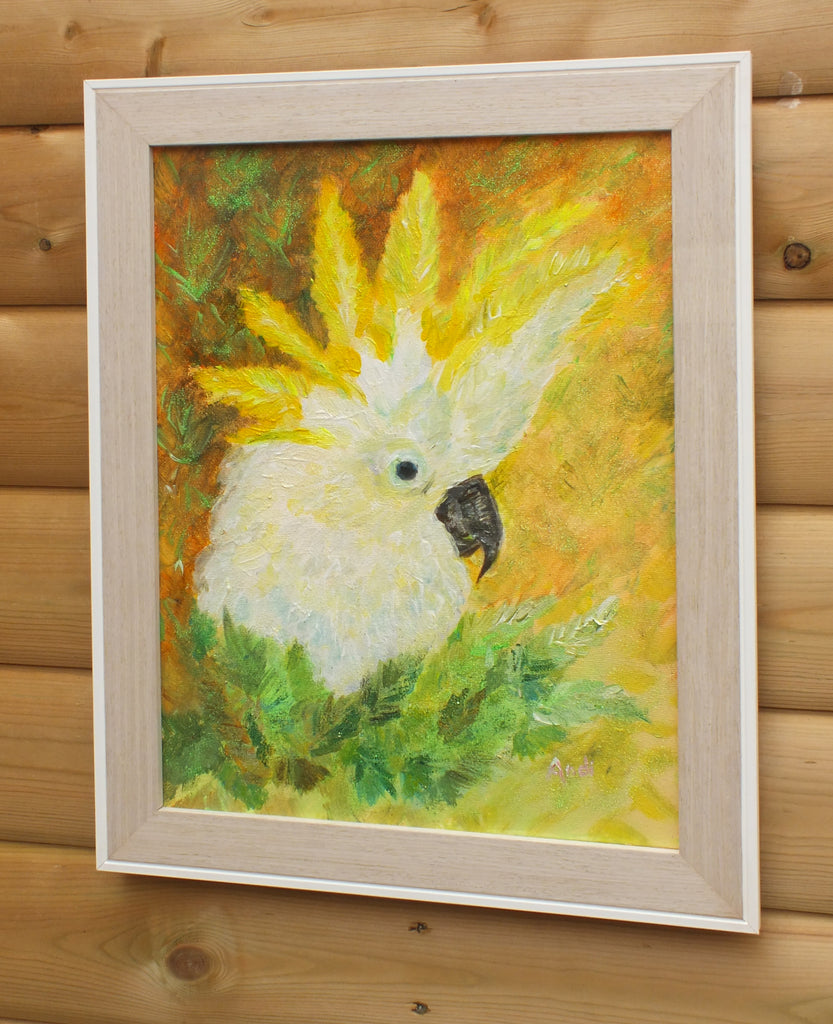 Cockatoo - Original Framed Painting, Andi Lucas