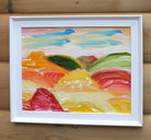 Original Organic Abstract Landscape Painting - Framed, Fraser Lucas