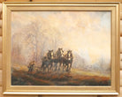 Plough Horses Oil Painting, Farming Art, Agrarian English Landscape