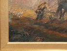 Plough Horses Oil Painting, Farming Art, Agrarian English Landscape