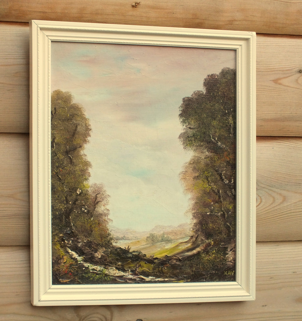 Scottish Glen Original Landscape Oil Painting, Signed Framed