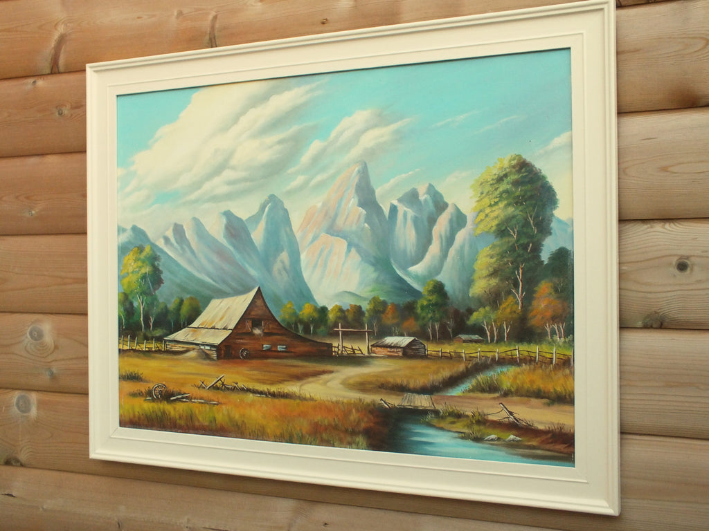 Colorado Barn Oil Painting, Signed Framed Original