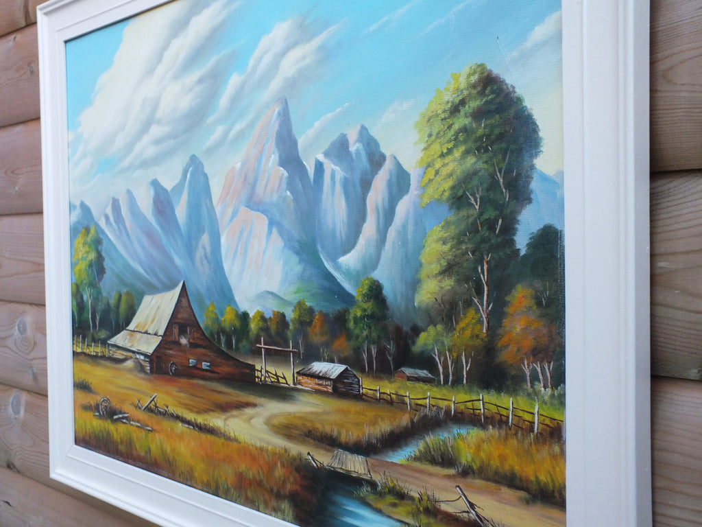 Colorado Barn Oil Painting, Signed Framed Original