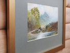 Scottish Highlands Mountain Landscape Antique Oil Painting