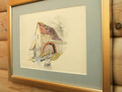 Antique Watercolour Painting, Watermill, Framed Original