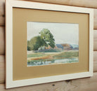 Farmhouse Watercolour Painting, Framed Original