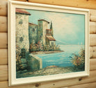 Lake Como, Italian Landscape Oil Painting, Signed Framed Original