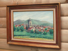 French landscape Painting, Le Plan de la Tour (Var), Framed Original