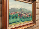 French landscape Painting, Le Plan de la Tour (Var), Framed Original