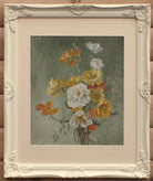 Anemones Still Life Oil Painting Framed Original