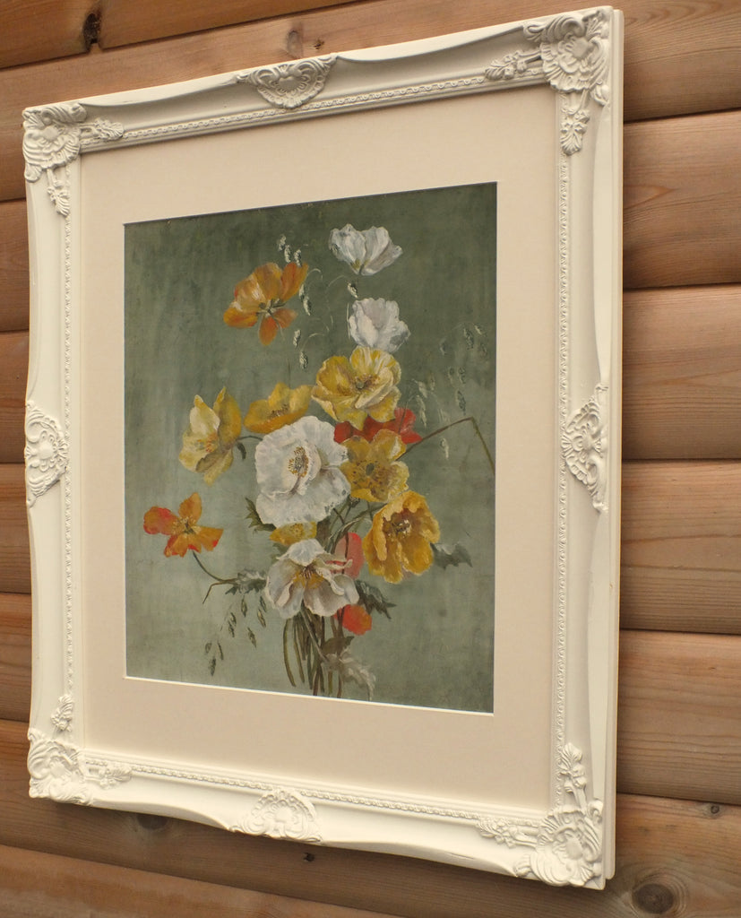 Anemones Still Life Oil Painting Framed Original