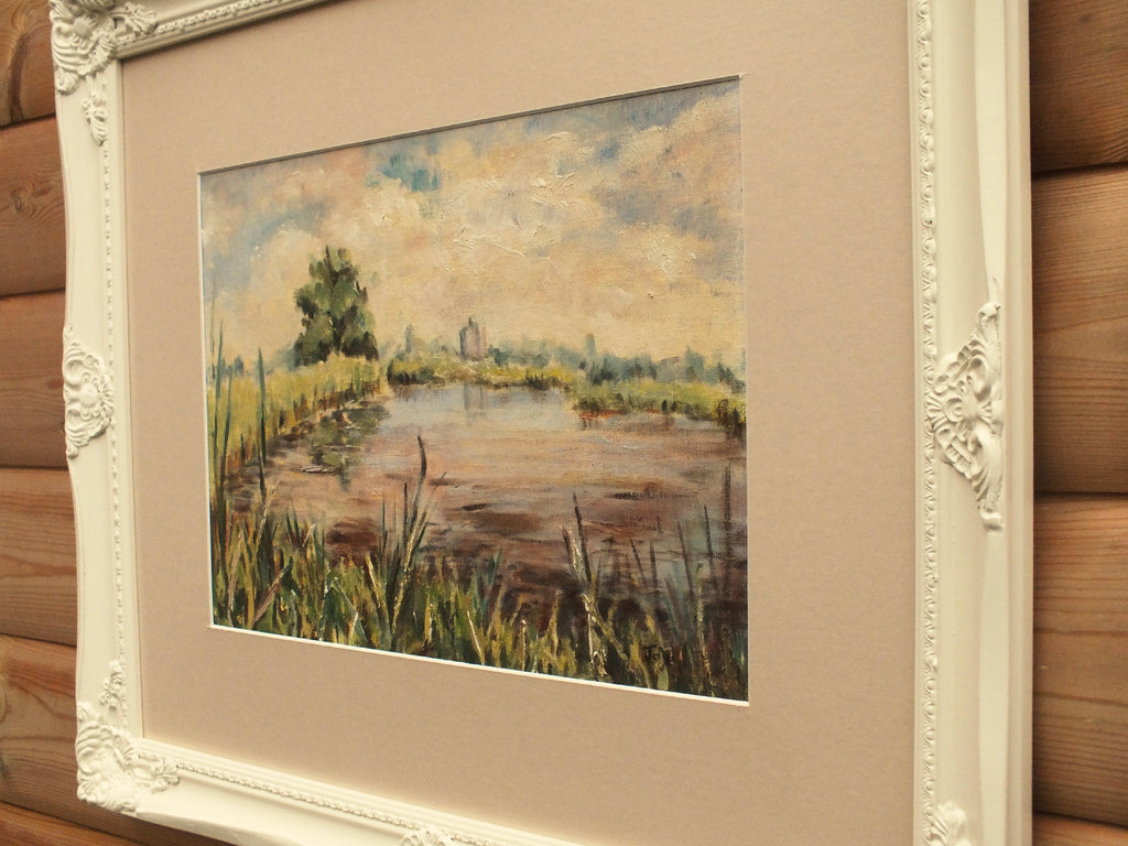 The Trout Lake, Hayes, Joy Pearson Oil Painting Framed Original