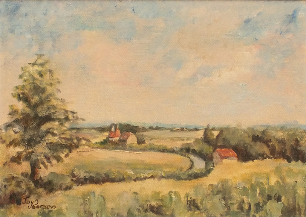 Kent Countryside, Joy Pearson Oil Painting Framed Original