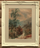 English Landscape Painting Framed Mounted Watercolour