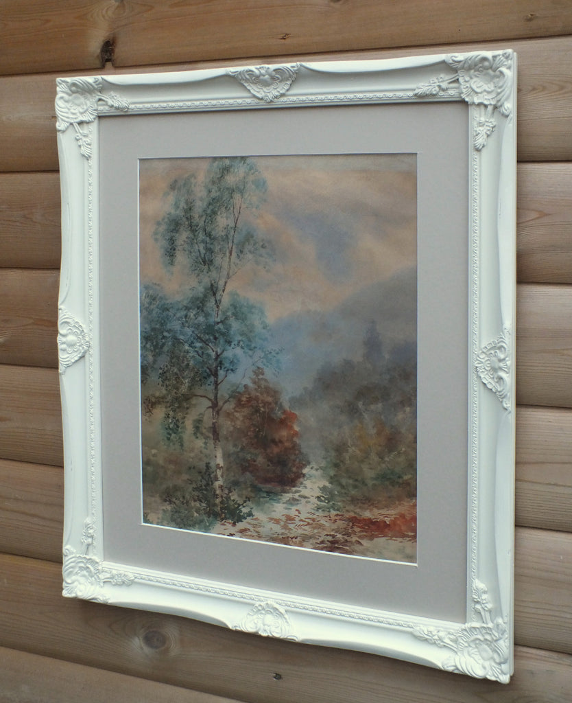 English Landscape Painting Framed Mounted Watercolour