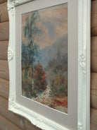 English Landscape Painting Framed Mounted Watercolour