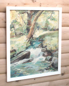 Helford Stream, Cornwall Landscape Oil Painting Framed, Signed