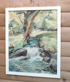 Helford Stream, Cornwall Landscape Oil Painting Framed, Signed