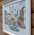 Spanish Steps, Rome Oil Painting Framed, Signed  GalleryThane.com