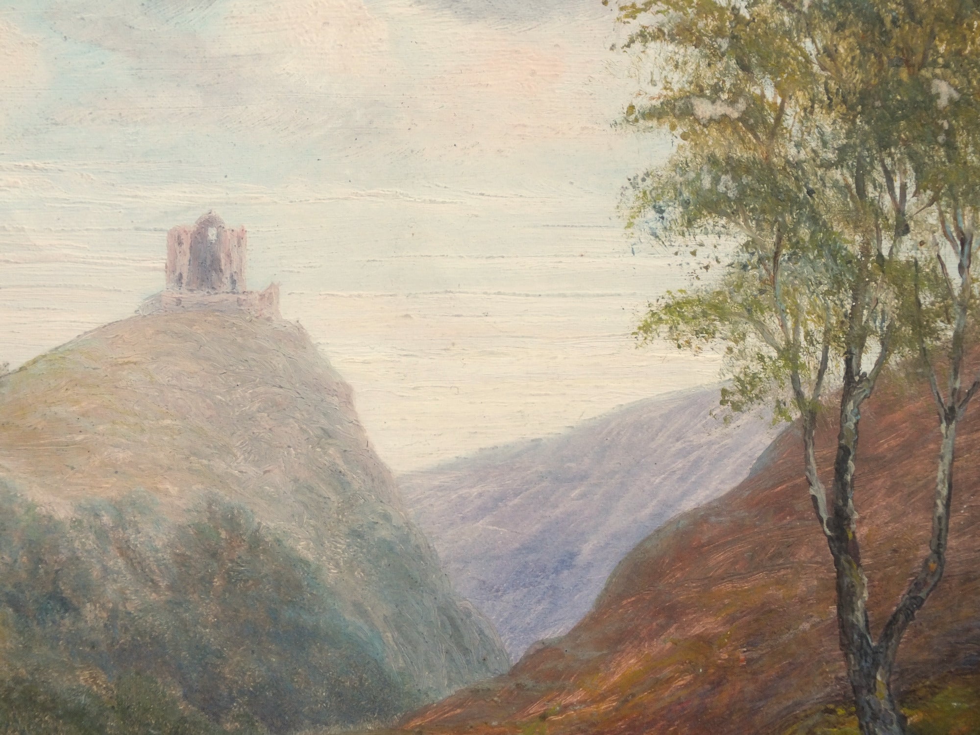 Launceston Castle, Framed Oil Painting