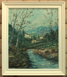 Spanish Landscape, Framed Signed Oil Painting