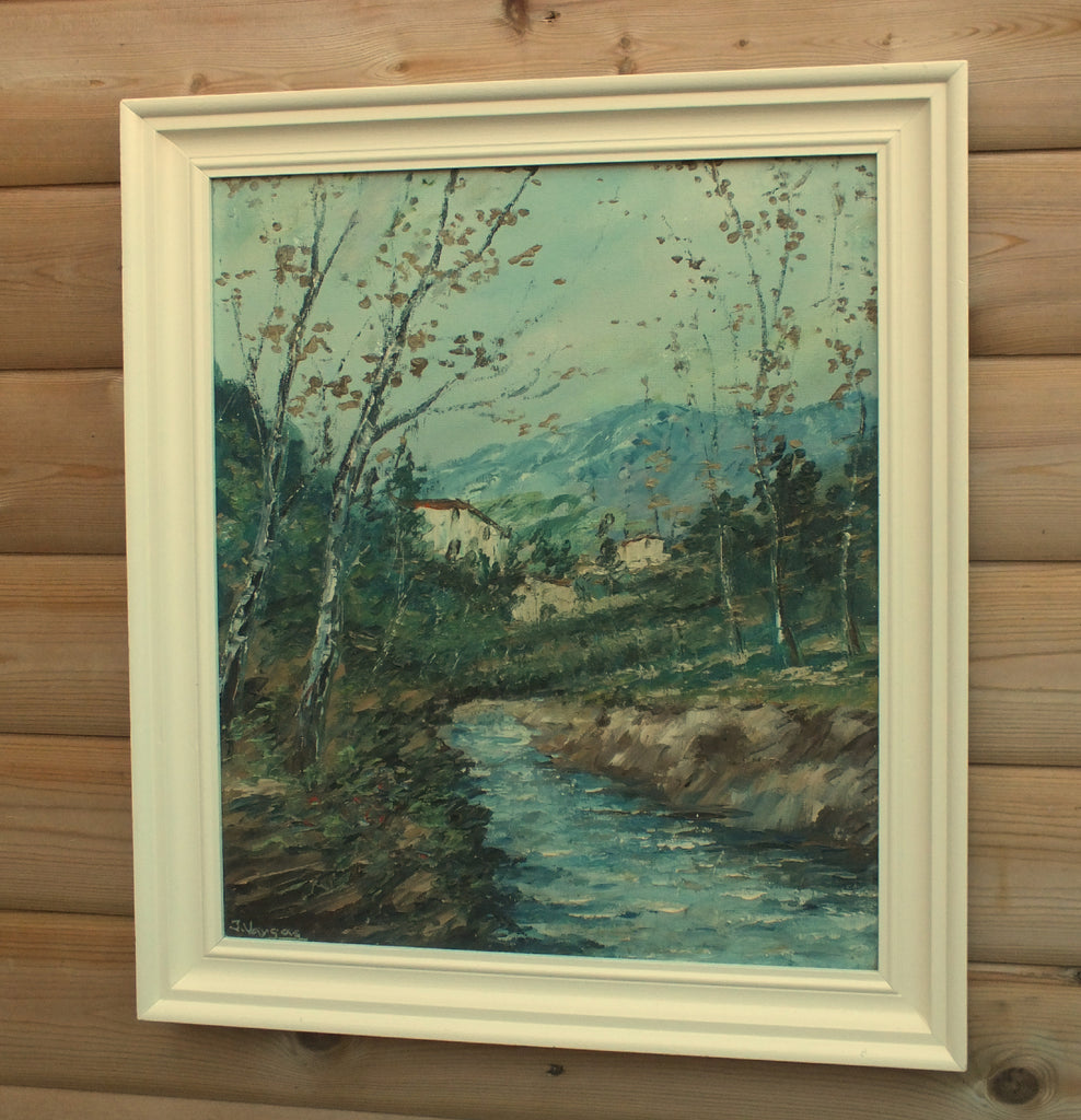 Spanish Landscape, Framed Signed Oil Painting