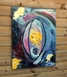 Abstract Organic Expressionist Painting, Within the Cradle, Signed Unframed