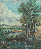 Spanish Landscape Oil Painting Signed Framed Original