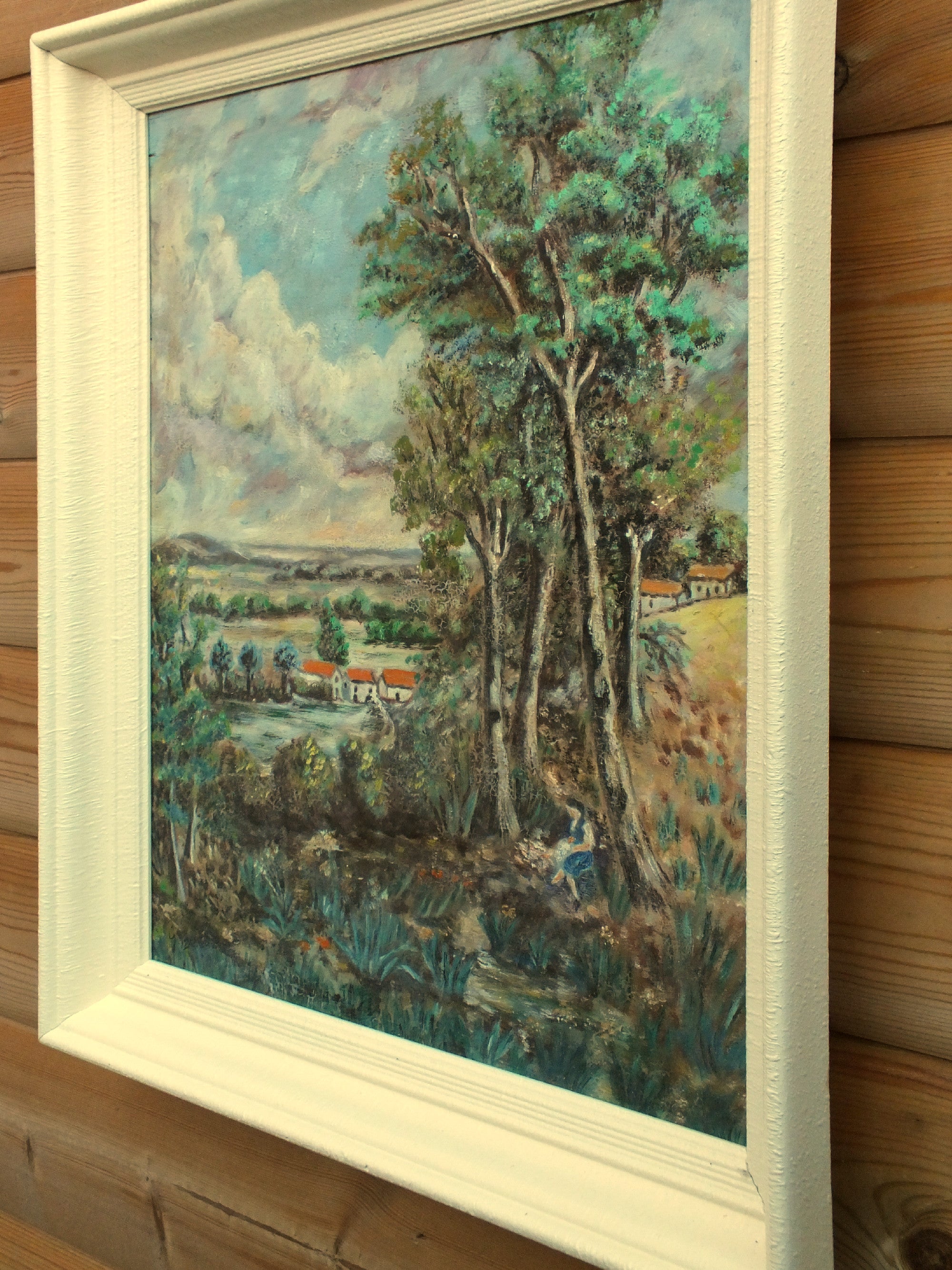 Spanish Landscape Oil Painting Signed Framed Original
