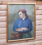 Young Woman Portrait, Josef Bodis Signed Framed Original