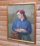 Young Woman Portrait, Josef Bodis Signed Framed Original