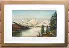 Winter Lake and Pines, Wilfred Stacey Signed Framed Original Oil Painting