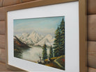 Winter Lake and Pines, Wilfred Stacey Signed Framed Original Oil Painting