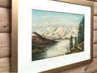 Winter Lake and Pines, Wilfred Stacey Signed Framed Original Oil Painting