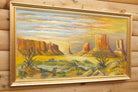 Monument Valley, Navajo Tribal Park Landscape Oil Painting Signed Framed Original