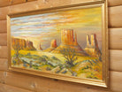 Monument Valley, Navajo Tribal Park Landscape Oil Painting Signed Framed Original