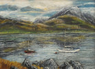 Sail Boats on Loch Leven, Scottish Landscape Framed Oil Painting