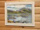 Sail Boats on Loch Leven, Scottish Landscape Framed Oil Painting