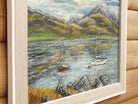 Sail Boats on Loch Leven, Scottish Landscape Framed Oil Painting