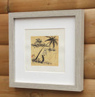 Thai Fisherman, Original Pen and Ink, Mounted and Framed