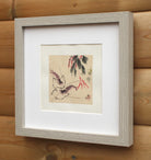 Shrimp, Original Thai Ink Painting, Mounted and Framed