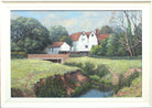 English Mill House Oil Painting, Framed Signed Original